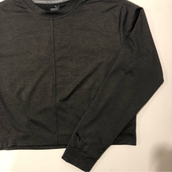 Puma Cloudspun Pullover Sweater Womens size Small Charcoal Color - Picture 6 of 9